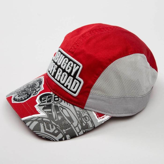 Кепка "Бейсболка" для мальчика, размер 52-54, цвет красный 3837