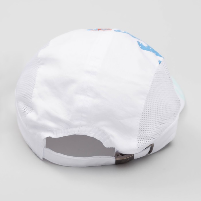 Кепка "Бейсболка" для мальчика, размер 48-50, цвет бело-синий 3716-125