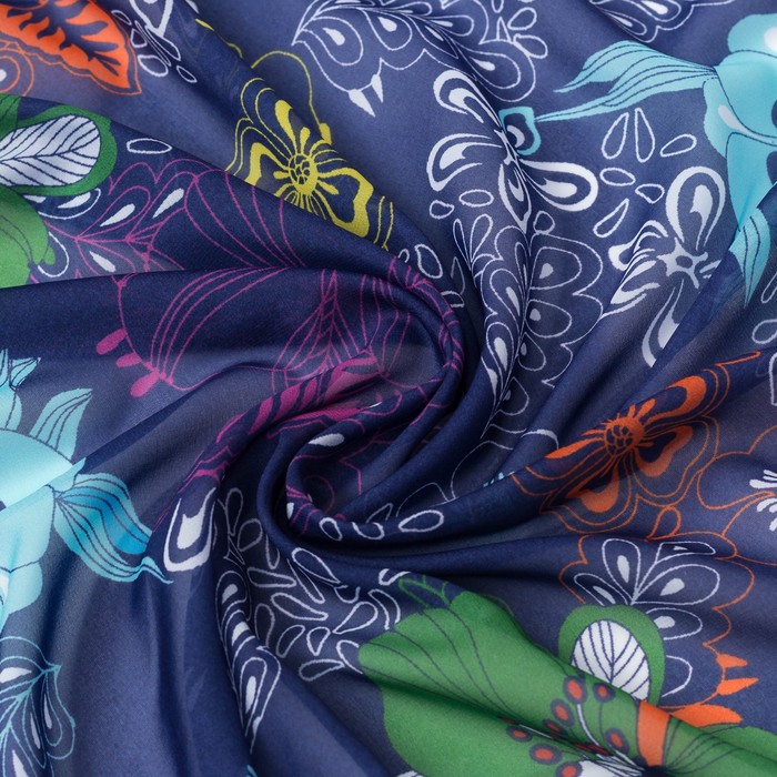 Шарф женский, р-р 70х180, цвет S125-V01 синий 1 17 2 273 1563