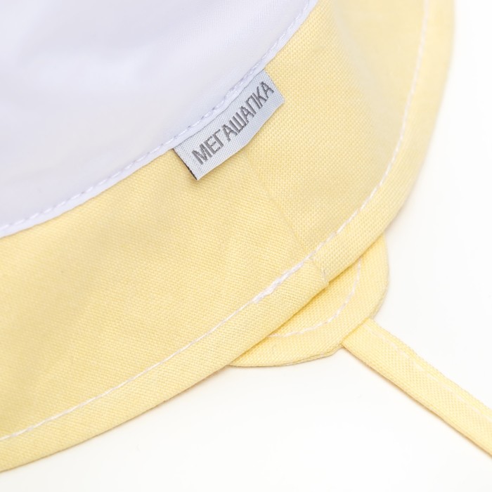 Панама для мальчика, размер 48-50 см, цвет жёлтый 1800