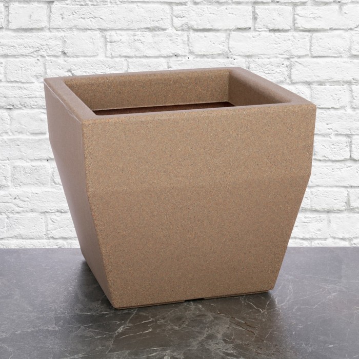 Ваза декоративная №4 "Квадро" (песчаный гранит)