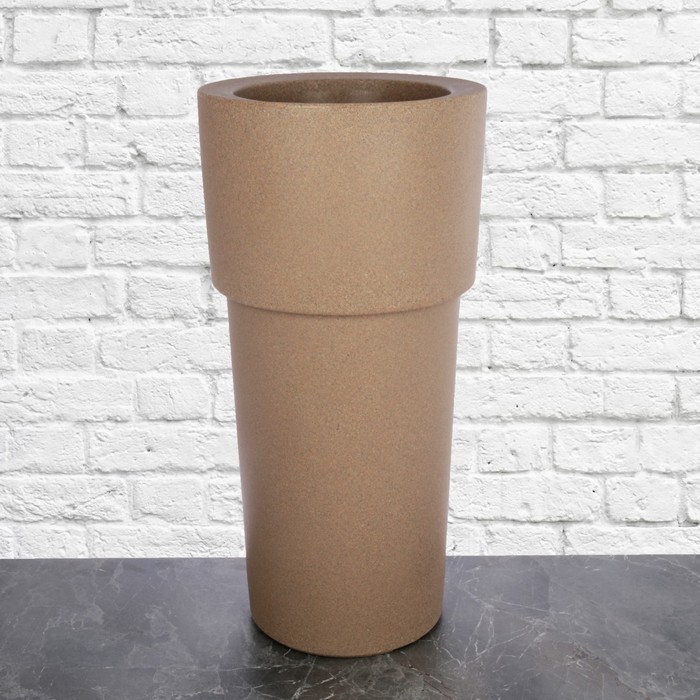 Ваза декоративная №6 "Свеча" (песчаный гранит)