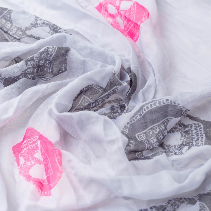 Шарф женский, р-р 70х200, цвет серый 3 1 1 1 4