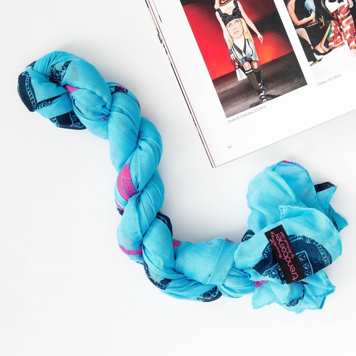 Шарф женский, р-р 70х200, цвет голубой 3 1 1 1 7