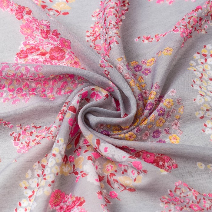 Шарф женский, р-р 70х200, цвет серый 3 1 1 4 34