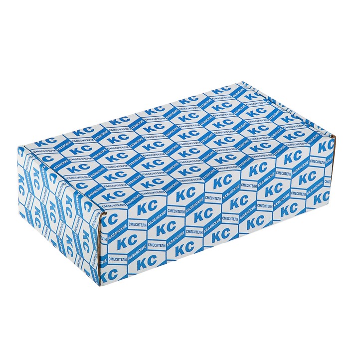 Смеситель для кухни "КС 590008", двухрычажный, высокий излив 190 мм, латунь