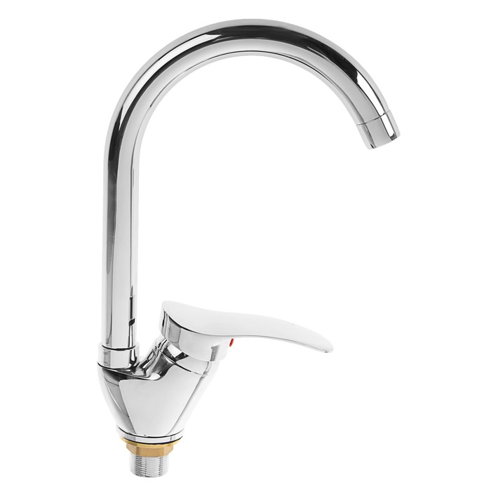 Смеситель для кухни "КС 406148", однорычажный, высокий излив 190 мм, латунь