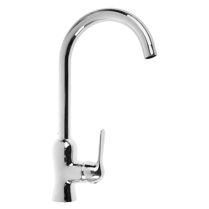 Смеситель для кухни "КС 24010", однорычажный, высокий излив 280 мм, латунь