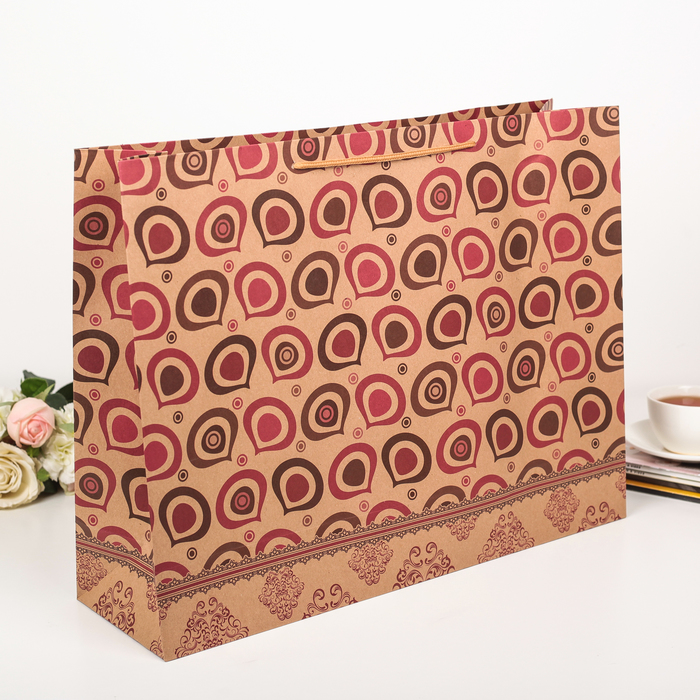 Пакет крафт "Маковки", 49 х 13 х 38 см