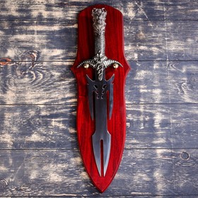 Сувенирный меч на планшете, медуза Горгона на рукоятке, 27 см, микс Ош