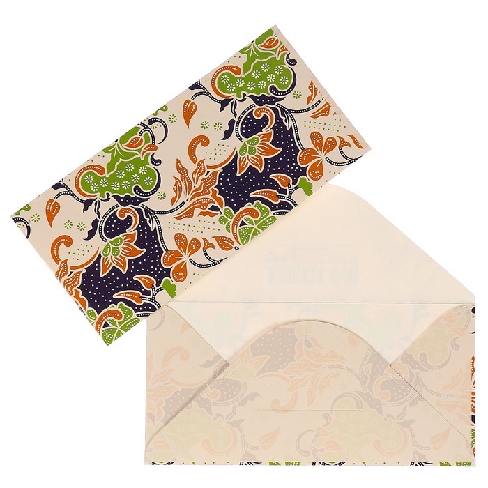 Конверт для денег "Универсальный" узоры, белый фон