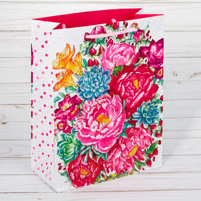 Пакет ламинированный вертикальный «Прекрасные цветы», S 11 × 14 × 5,5 см