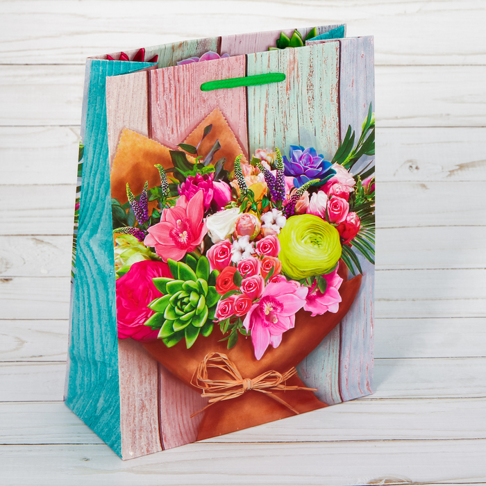 Пакет ламинированный вертикальный «Поздравляю!», S 11 × 14 × 5,5 см