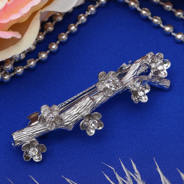 Автомат для волос "Драгоценная ветвь" 6,5 см, цветочный