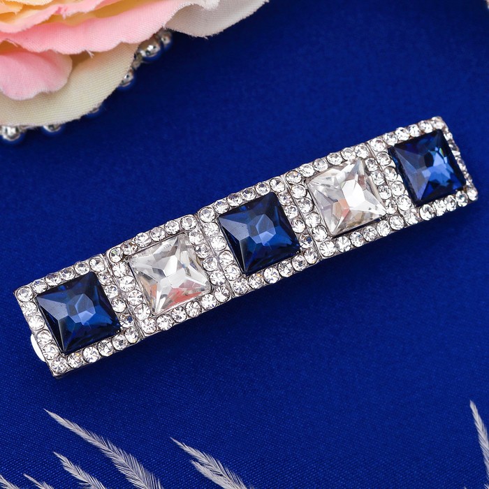 Автомат для волос "Синий изыск" 6 см, прямой