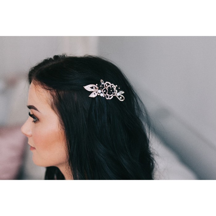 Гребень для волос "Роза" 8*9 см