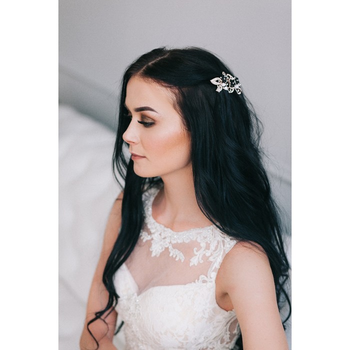 Гребень для волос "Роза" 8*9 см