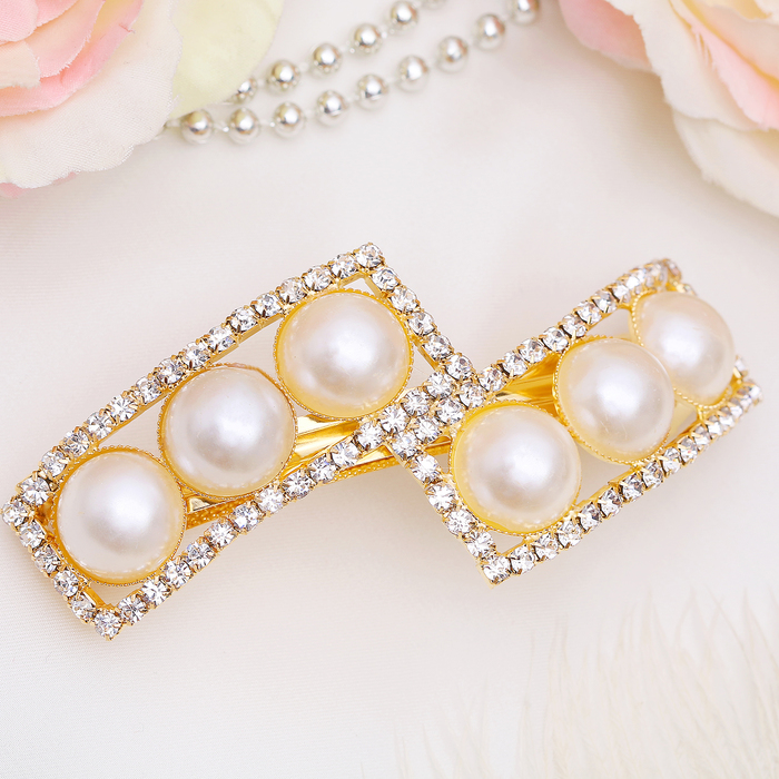 Автомат для волос " Жемчужная сказка" 8 см ромбы