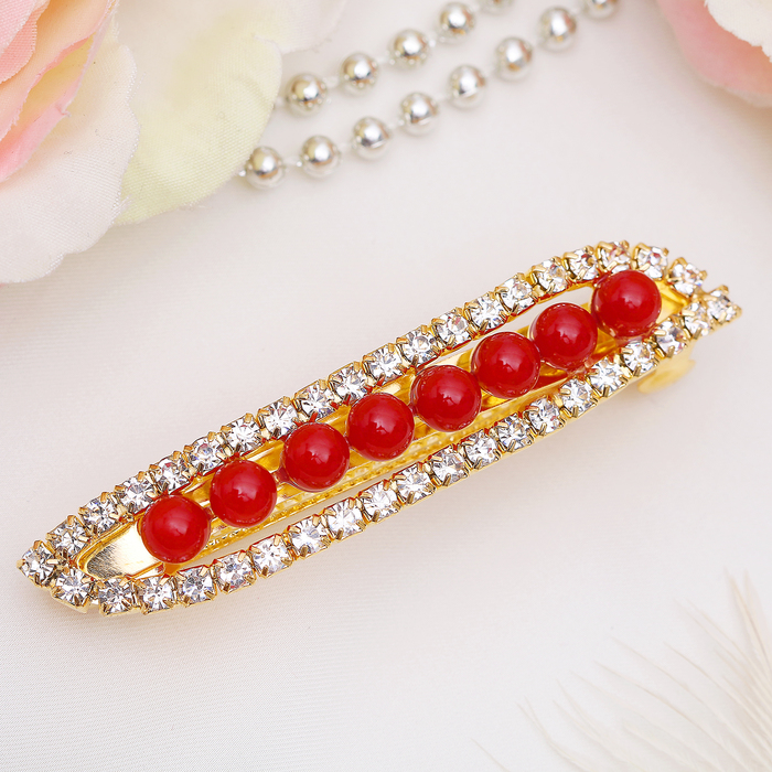 Автомат для волос "Красная жемчужина" 6 см прямой