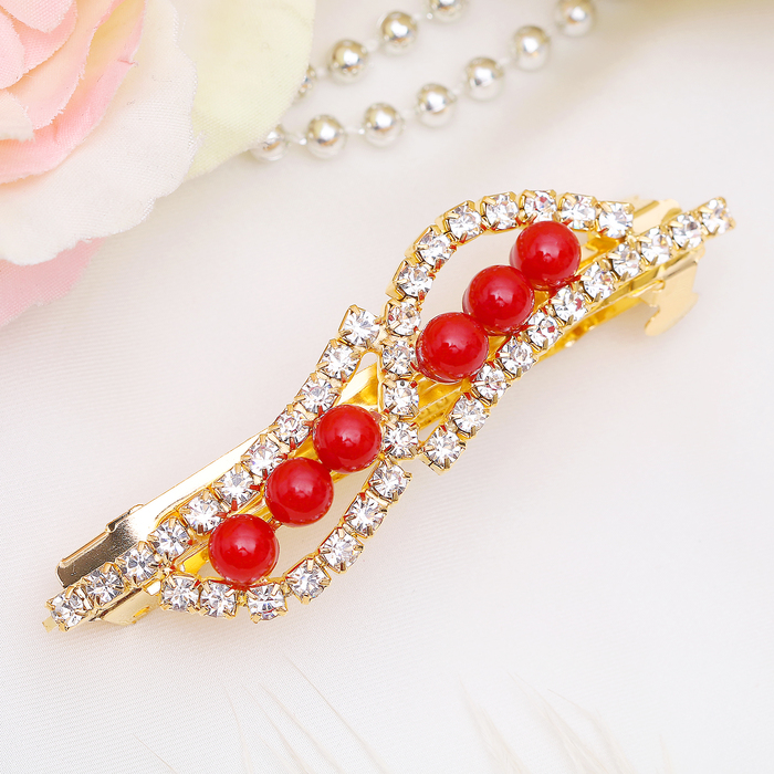 Автомат для волос "Красная жемчужина" 7 см изгиб