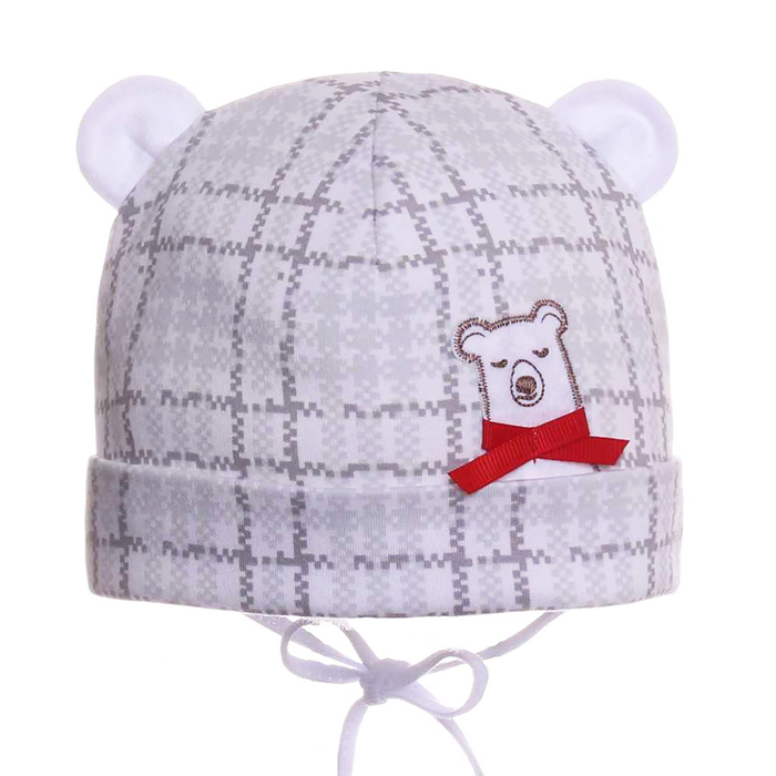 Шапка детская "Мишаня", размер 40-42 см, цвет серый I-60