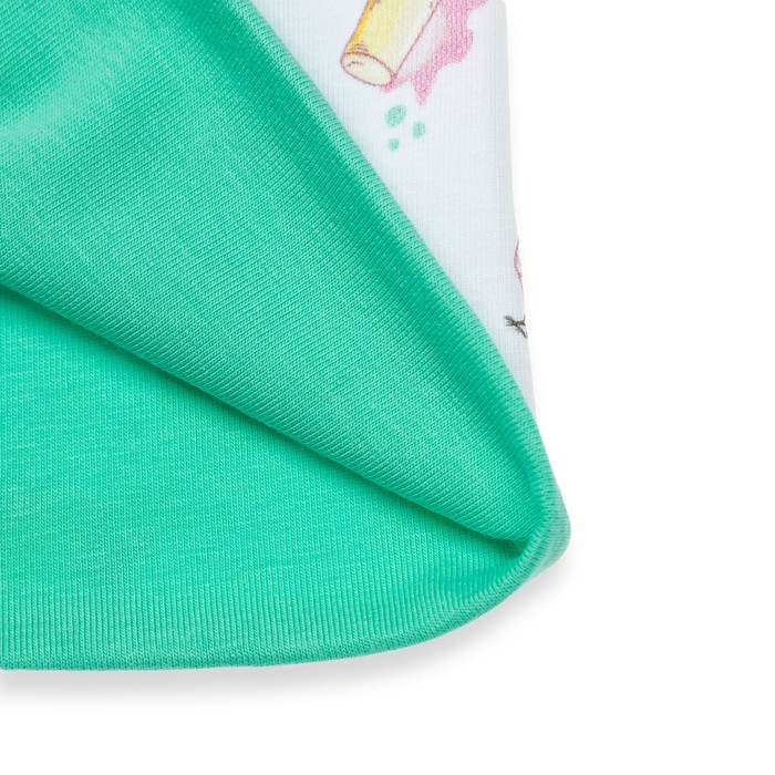 Шапка детская "Пломбирчик", размер 48-50 см, цвет зелёный KL-202