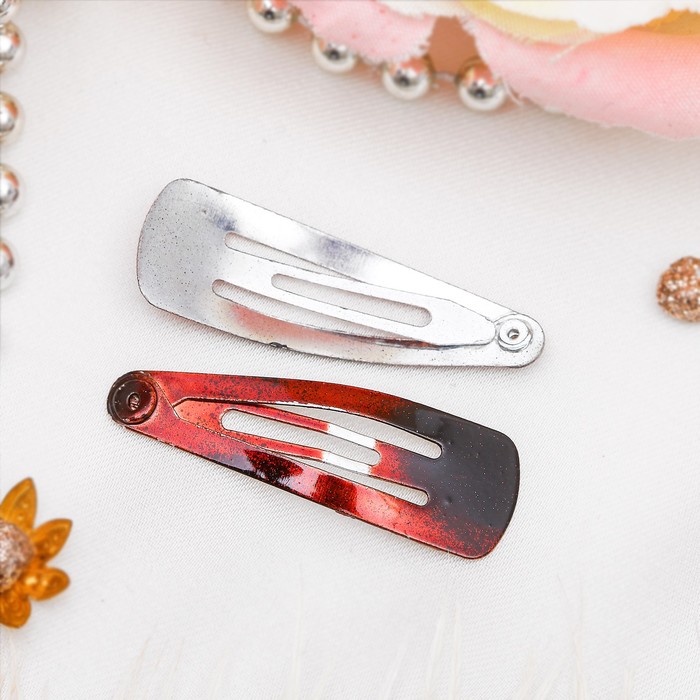 Невидимка для волос "Астория" (набор 12 шт) 3 см, коричневые