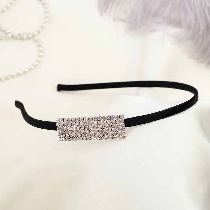 Ободок для волос "Кристалл" 0,5 см, прямой