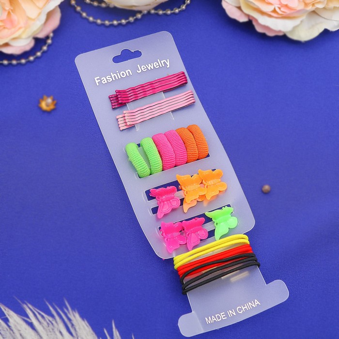 Набор для волос "Простой" (набор 30 шт) бабочки