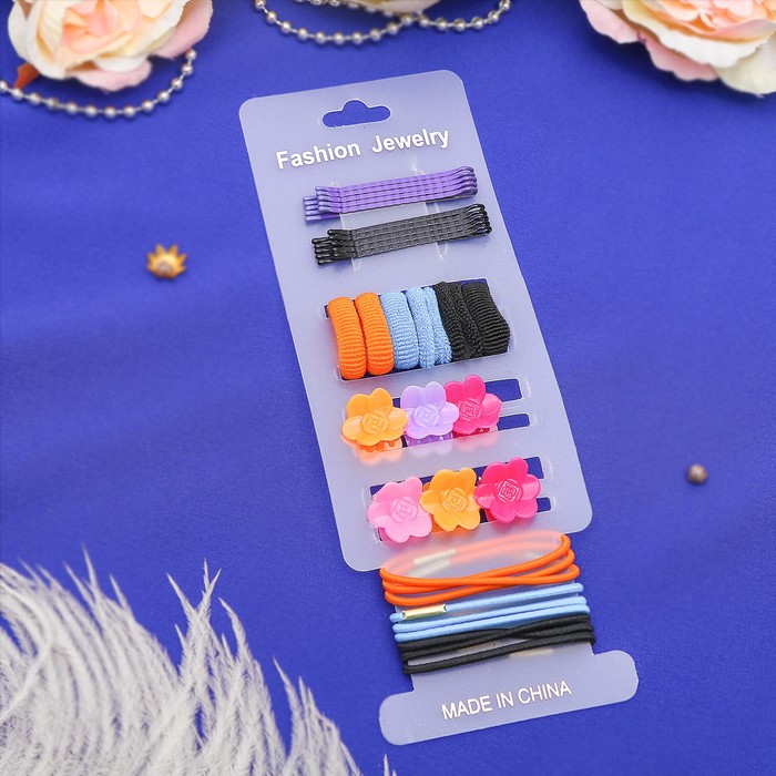 Набор для волос "Простой" (набор 30 шт) розочки