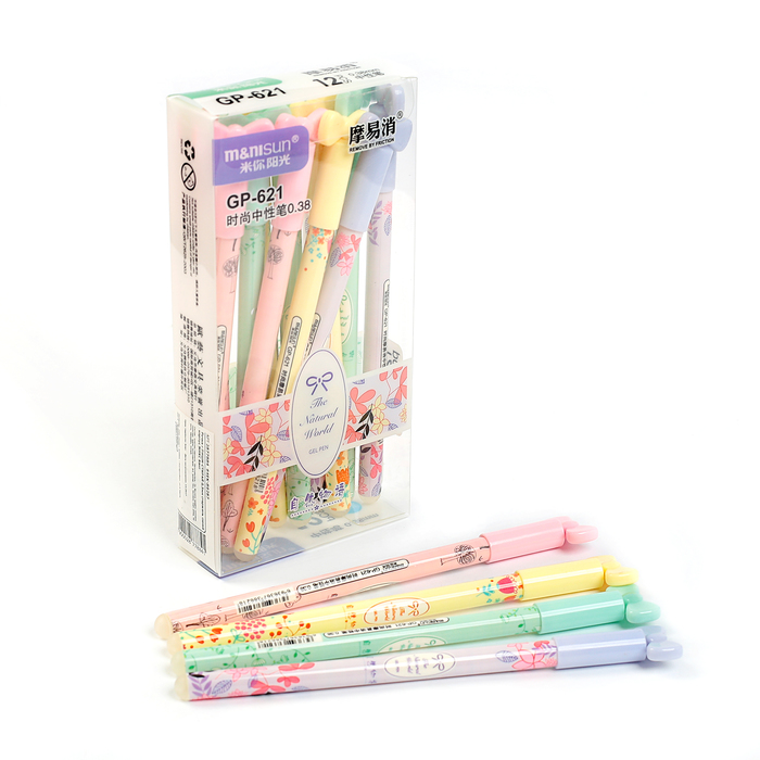 Ручка гелевая ПИШИ-СТИРАЙ 0,5мм стержень синий корпус МИКС Бант