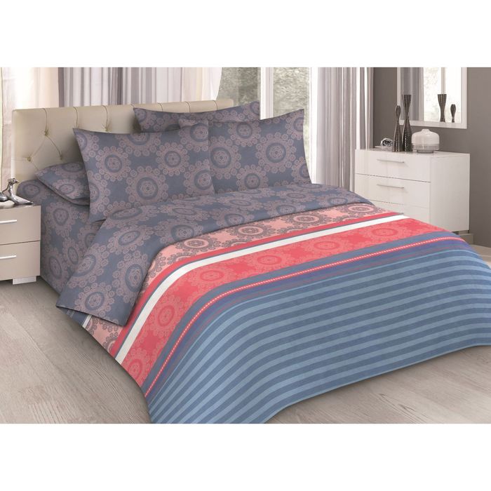 КПБ "Леонардо 3" 1,5 сп., 150х220 см, 145х215 см, 50х70 см-2 шт., ранфорс