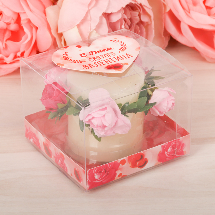 Подарочная свеча "Я тебя очень люблю!", 7 х 7 см