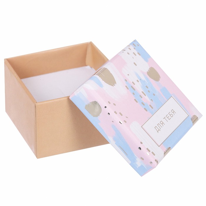 Подарочная коробочка под кольцо с тиснением «Яркая фантазия», 5 х 5 х 3,5 см