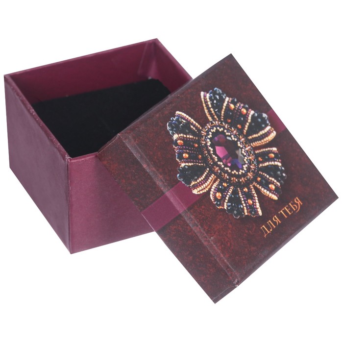 Подарочная коробочка под кольцо «Роскошь бархата», 5 х 5 х 3,5 см