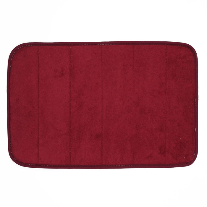 Коврик для ванной, цвет бордовый