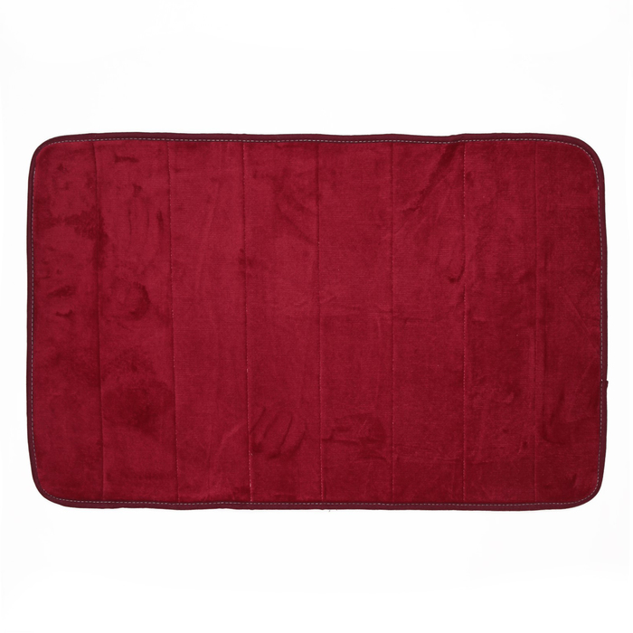 Коврик для ванной, цвет бордовый