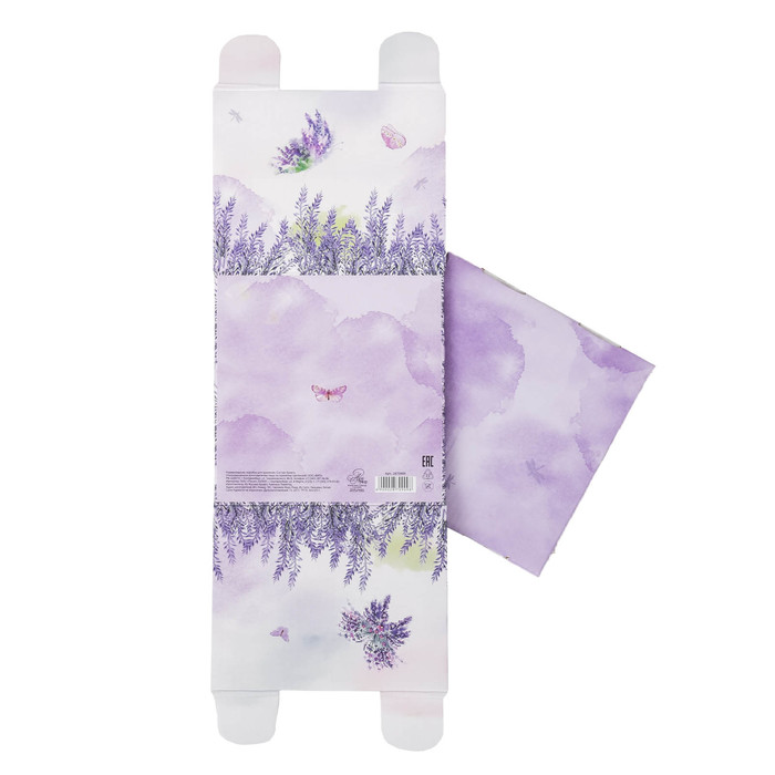 Складная коробка «Лавандовая сказка», 15 х 15 х 12 см