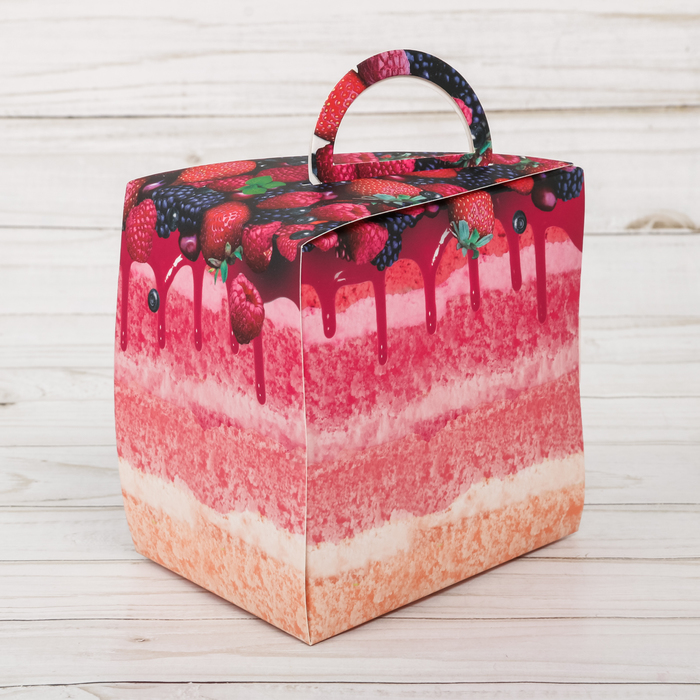 Упаковка для десерта «Вкусно!», 12 х 11 х 10 см