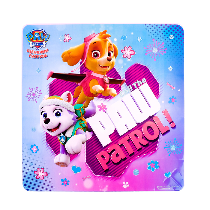 Стол детский "Щенячий патруль" для девочки, цвет розово-фиолетовый