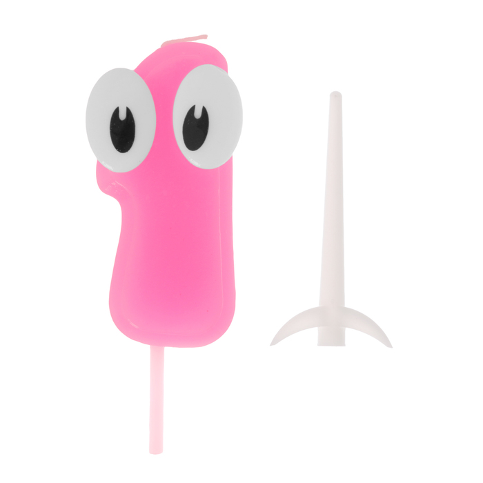 Свеча цифра 1 для девочки &quot; С Днем рождения, малышка &quot;, 8.5 х 17 см