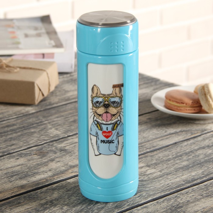 Бутылка 250 мл "На волне", цвета МИКС