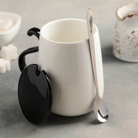 

Кружка «Люблю свою собаку», 480 мл, с керамической крышкой и ложкой, рисунок МИКС