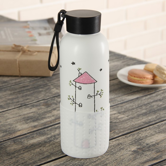 Бутылка 600 мл "Домик", рисунок МИКС