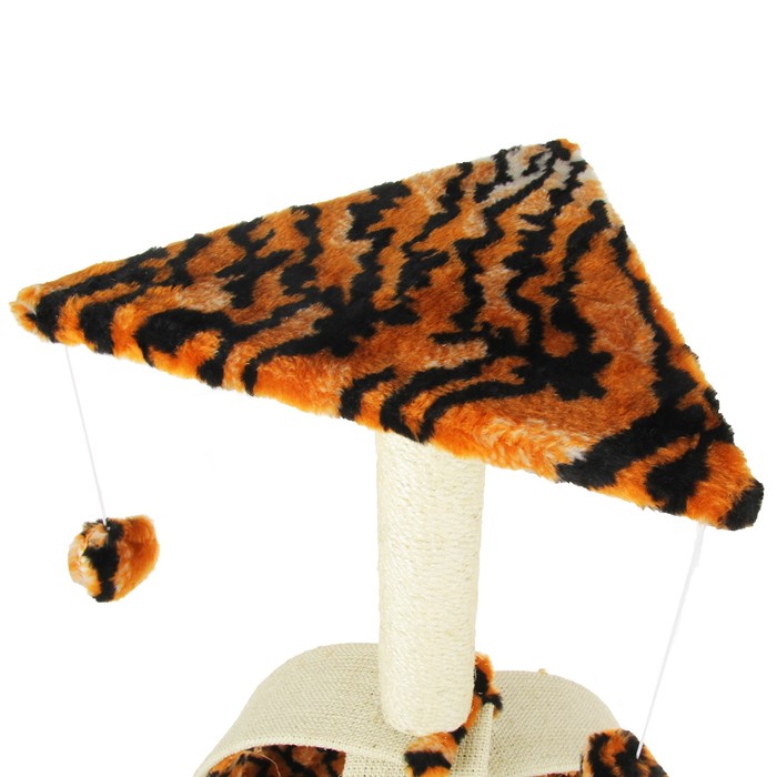 Когтеточка "Фонтан", цветной мех