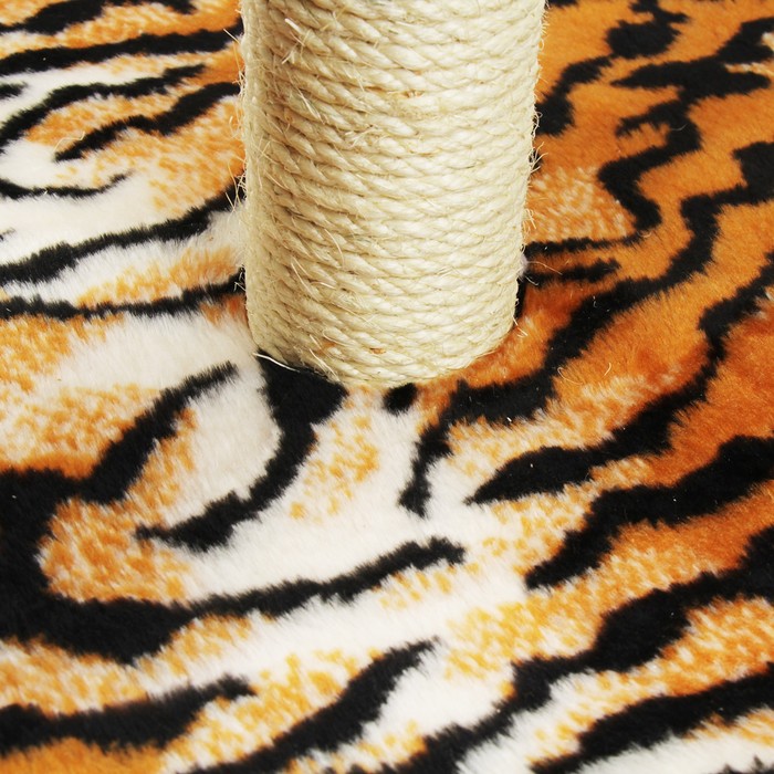 Когтеточка "Фонтан", цветной мех