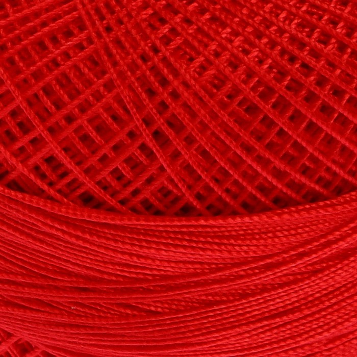 Пряжа "Canarias" 100% мерсериз. хлопок 203м/20г (6328 красный)