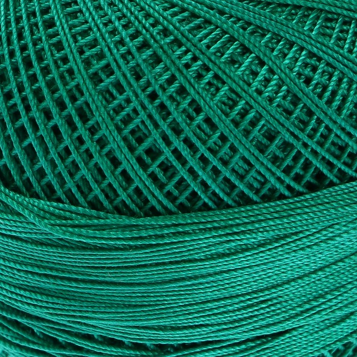 Пряжа "Canarias" 100% мерсериз. хлопок 203м/20г (6334 изумрудый)