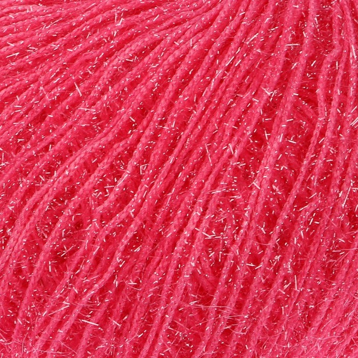 Пряжа "Christmas" 100% полиамид 140м/50г (09 яр. розовый)