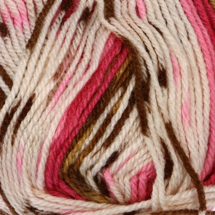 Пряжа "Crazy color" 25% шерсть, 75% акрил 260м/100гр (172 принт)